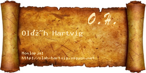 Oláh Hartvig névjegykártya